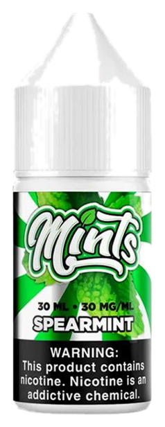 Mints Spearmint nicotine salt e-liquid bottle